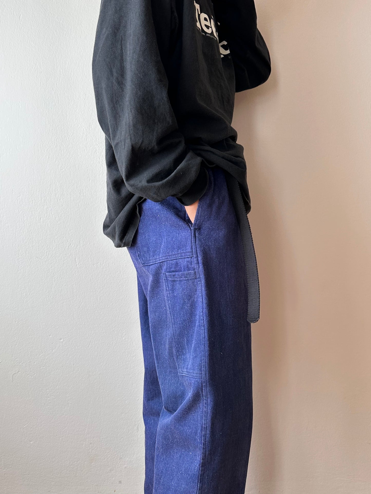 Vintage germany work denim trousers - w37