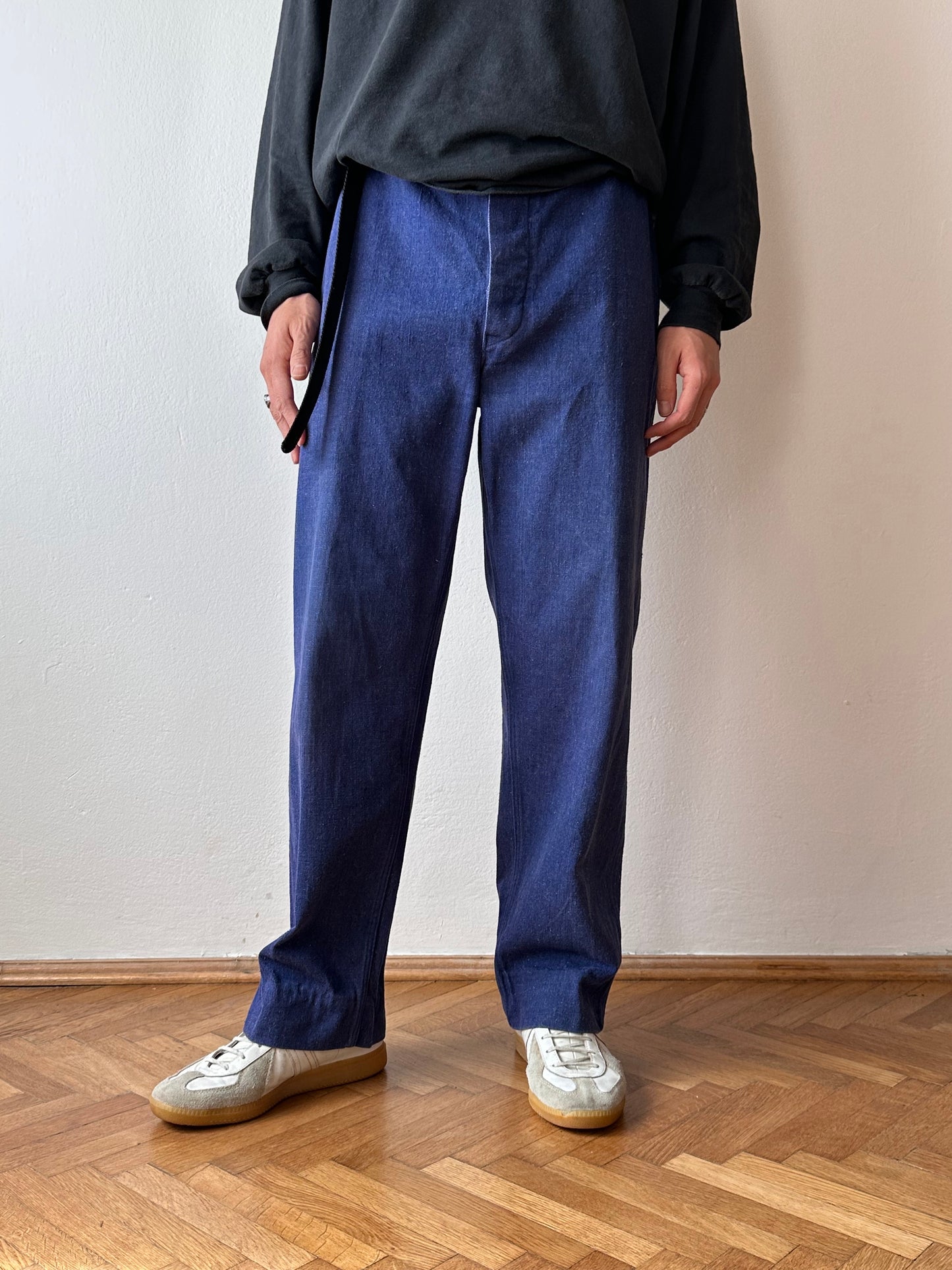 Vintage germany work denim trousers - w37