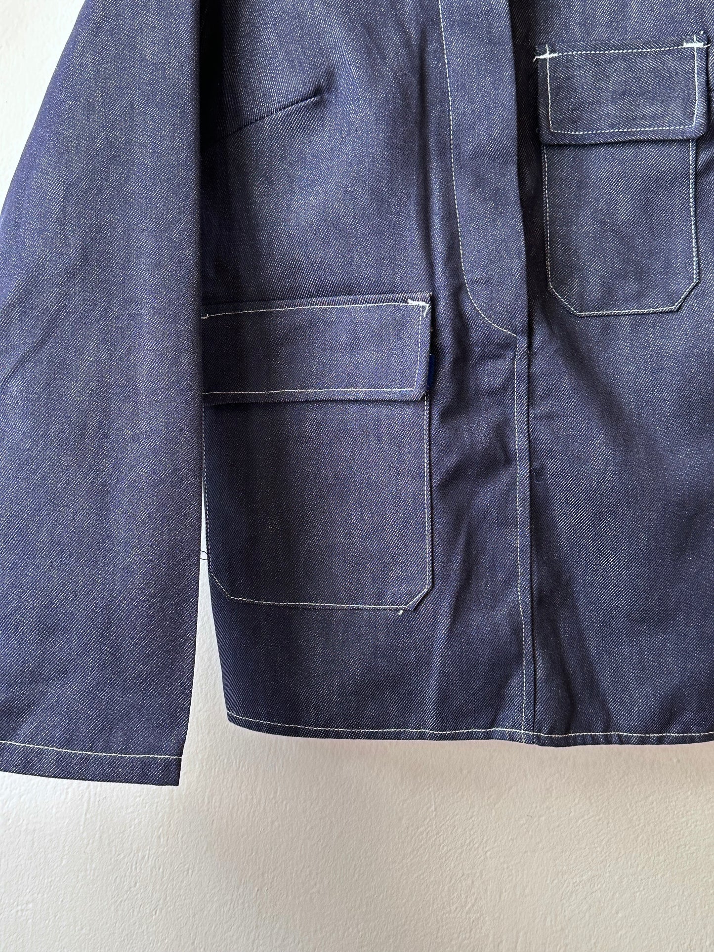 1970s French Denim work jacket , Deadstock