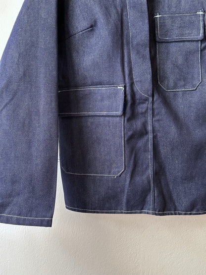 1970s French Denim work jacket , Deadstock