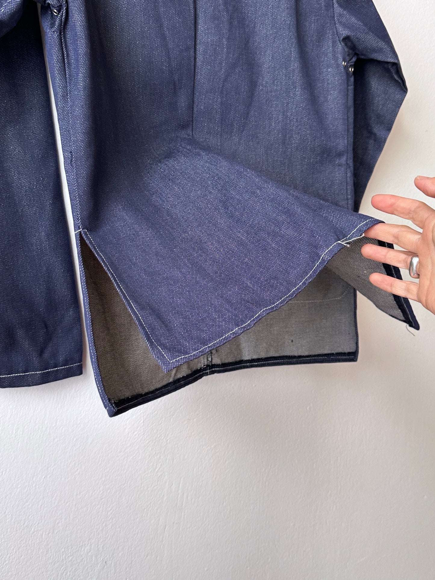 1970s French Denim work jacket , Deadstock