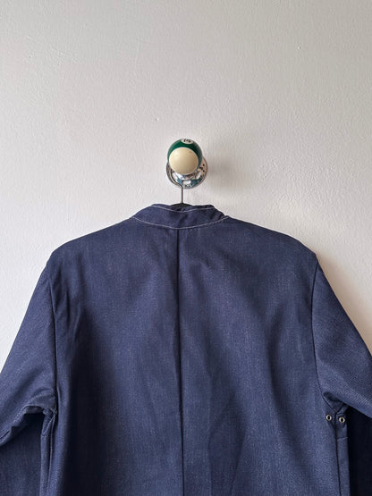 1970s French Denim work jacket , Deadstock
