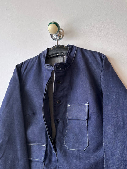 1970s French Denim work jacket , Deadstock