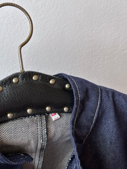 French work 1970's Denim smock Vintage Toto Praha Antique shop Vintage clothing store Secondhand Rare Vat dye Prague プラハ 古着屋 ヴィンテージ ユーロワーク  フランス買い付け 