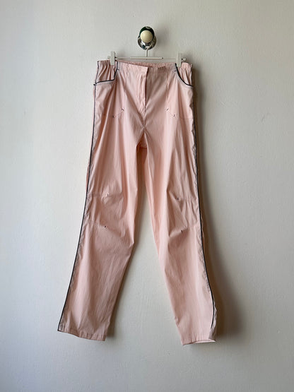 black pink nylon pants W30-