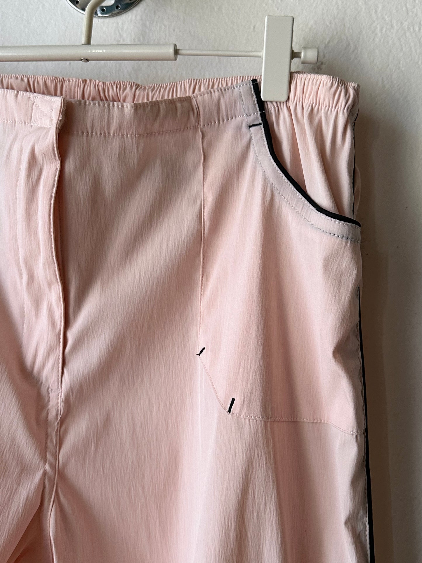 black pink nylon pants W30-
