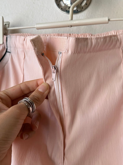 black pink nylon pants W30-