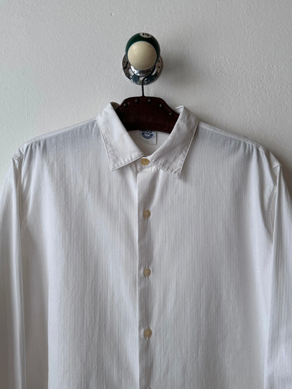 1960's Vintage Cotton shirt dress ドレスシャツ 白シャツ Toto Prague Praha Antique shop Vintage clothing store Second hand プラハ 古着屋 ユーロ古着 フランス買い付け 古着卸 60年代 