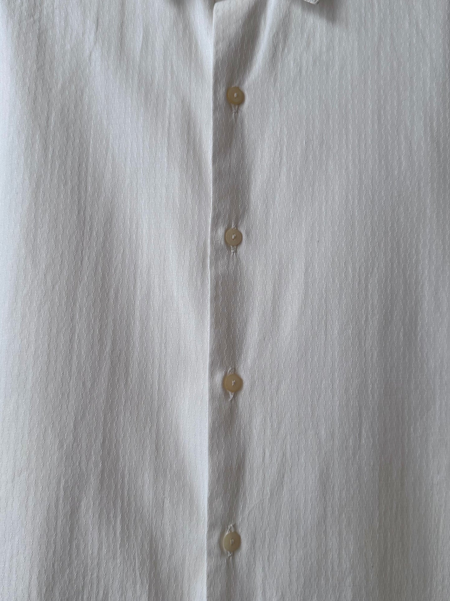 1960's Vintage Cotton shirt dress ドレスシャツ 白シャツ Toto Prague Praha Antique shop Vintage clothing store Second hand プラハ 古着屋 ユーロ古着 フランス買い付け 古着卸 60年代 