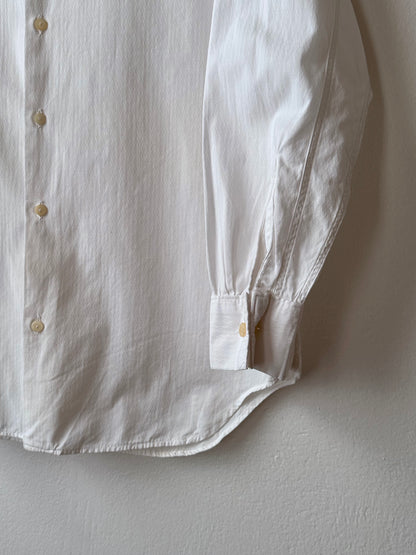 1960's Vintage Cotton shirt dress ドレスシャツ 白シャツ Toto Prague Praha Antique shop Vintage clothing store Second hand プラハ 古着屋 ユーロ古着 フランス買い付け 古着卸 60年代 