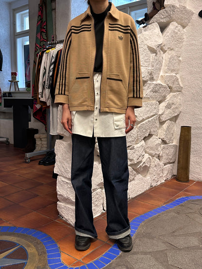 1970's adidas west germany club jersey jacket ガイコツ ジャージー Toto Praha Vintage clothing store Antique shop Prague プラハ 古着屋 古着 アンティークショップ ユーロ古着 アディダス ヨーロッパ古着 西ドイツ製