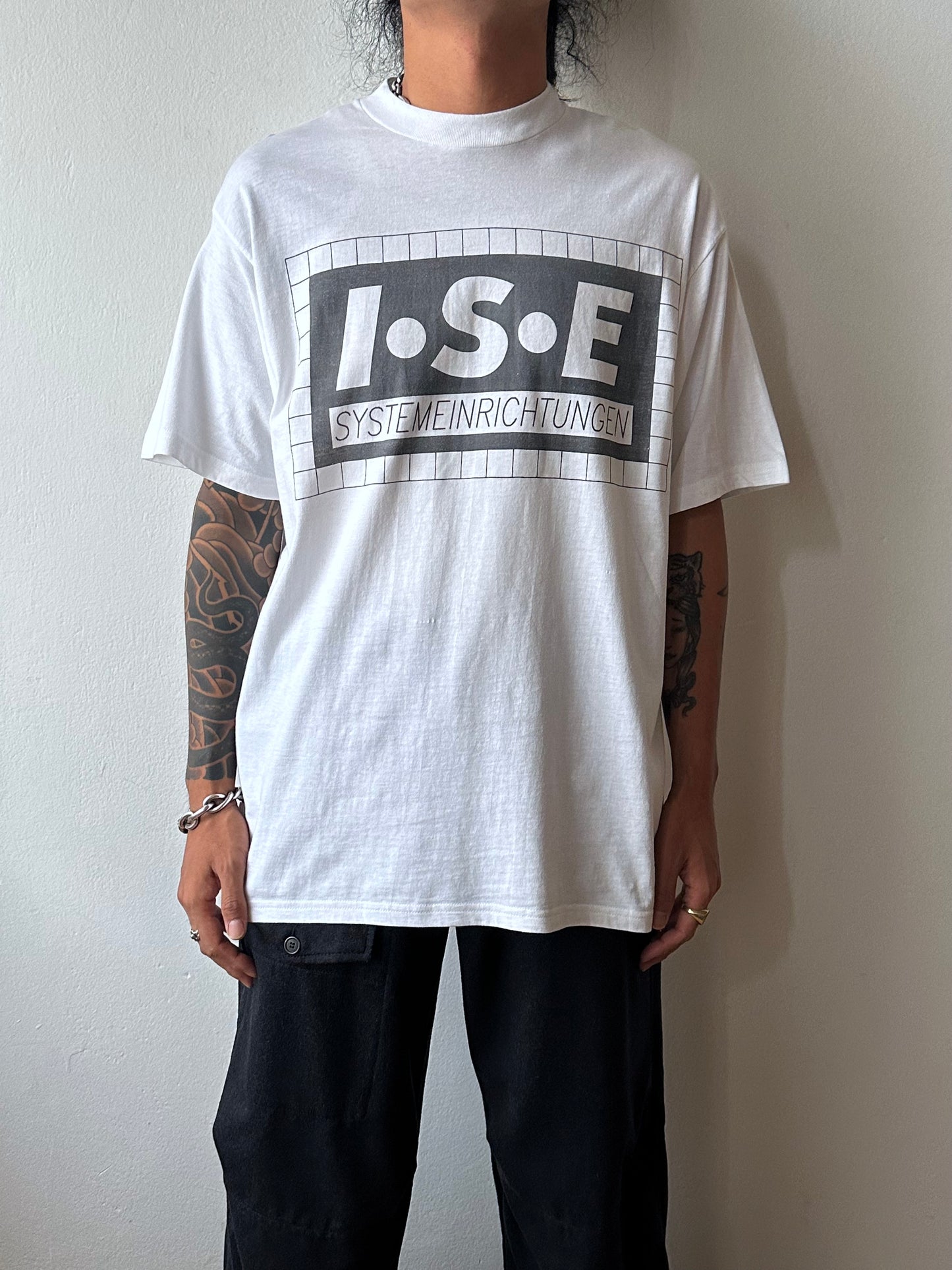 1990s I.S.E. Systemeinrichtungen German company tee - L