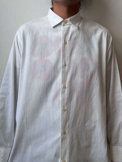 1960's Vintage Cotton shirt dress ドレスシャツ 白シャツ Toto Prague Praha Antique shop Vintage clothing store Second hand プラハ 古着屋 ユーロ古着 フランス買い付け 古着卸 60年代 