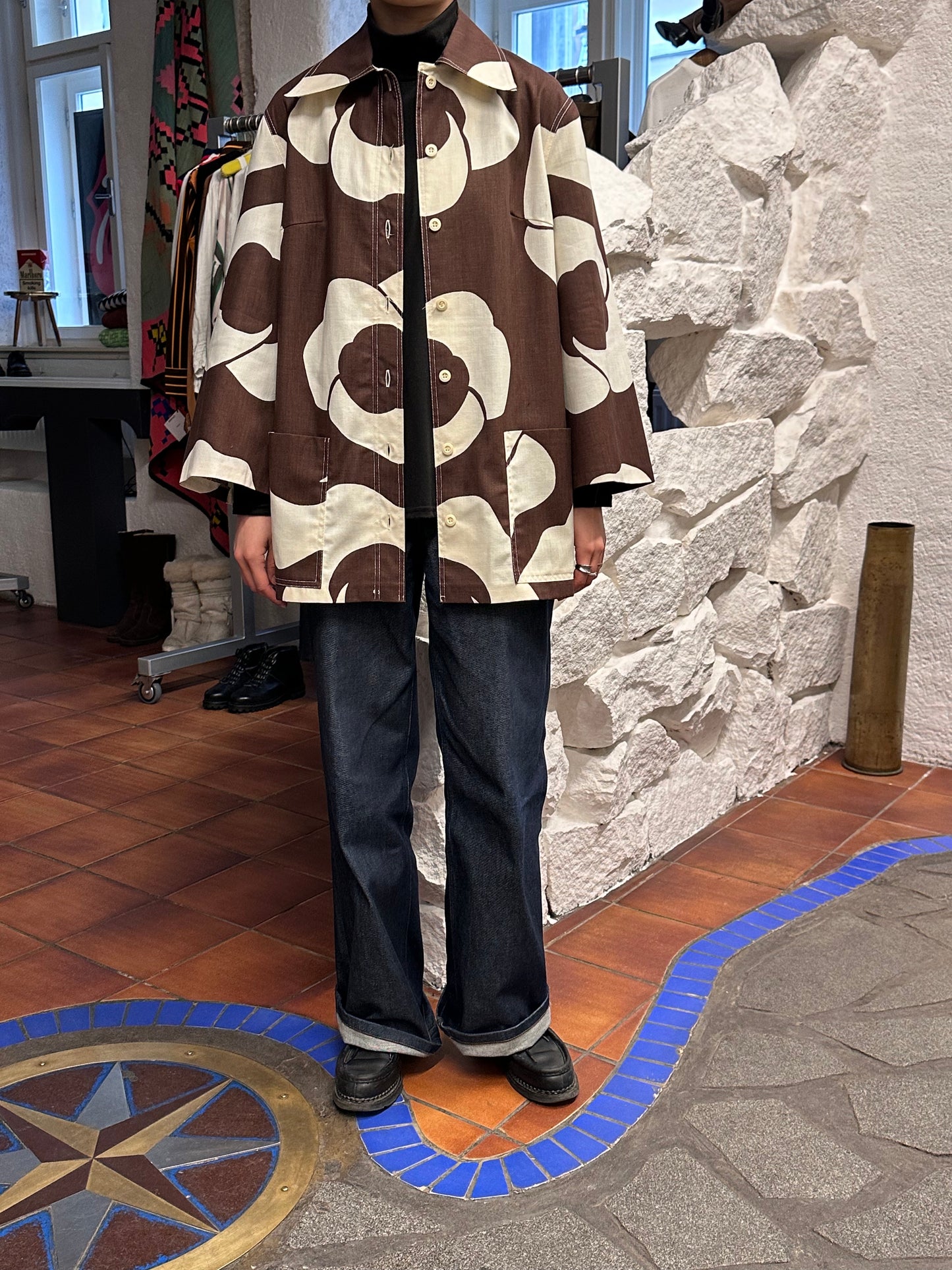 70s Finland Cotton/Rayon Jacket