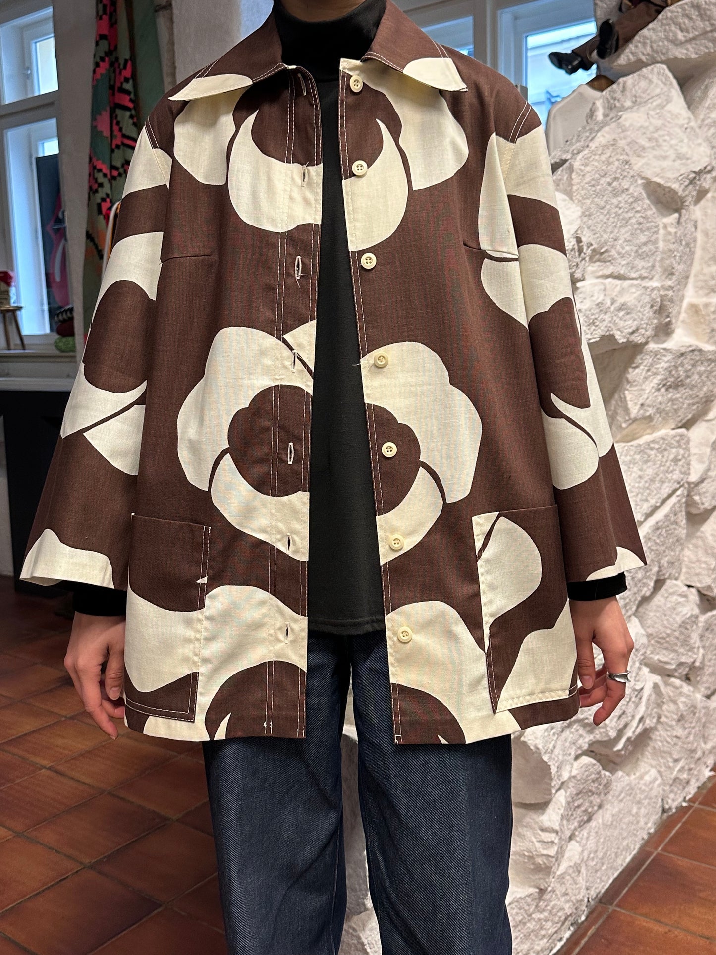 70s Finland Cotton/Rayon Jacket