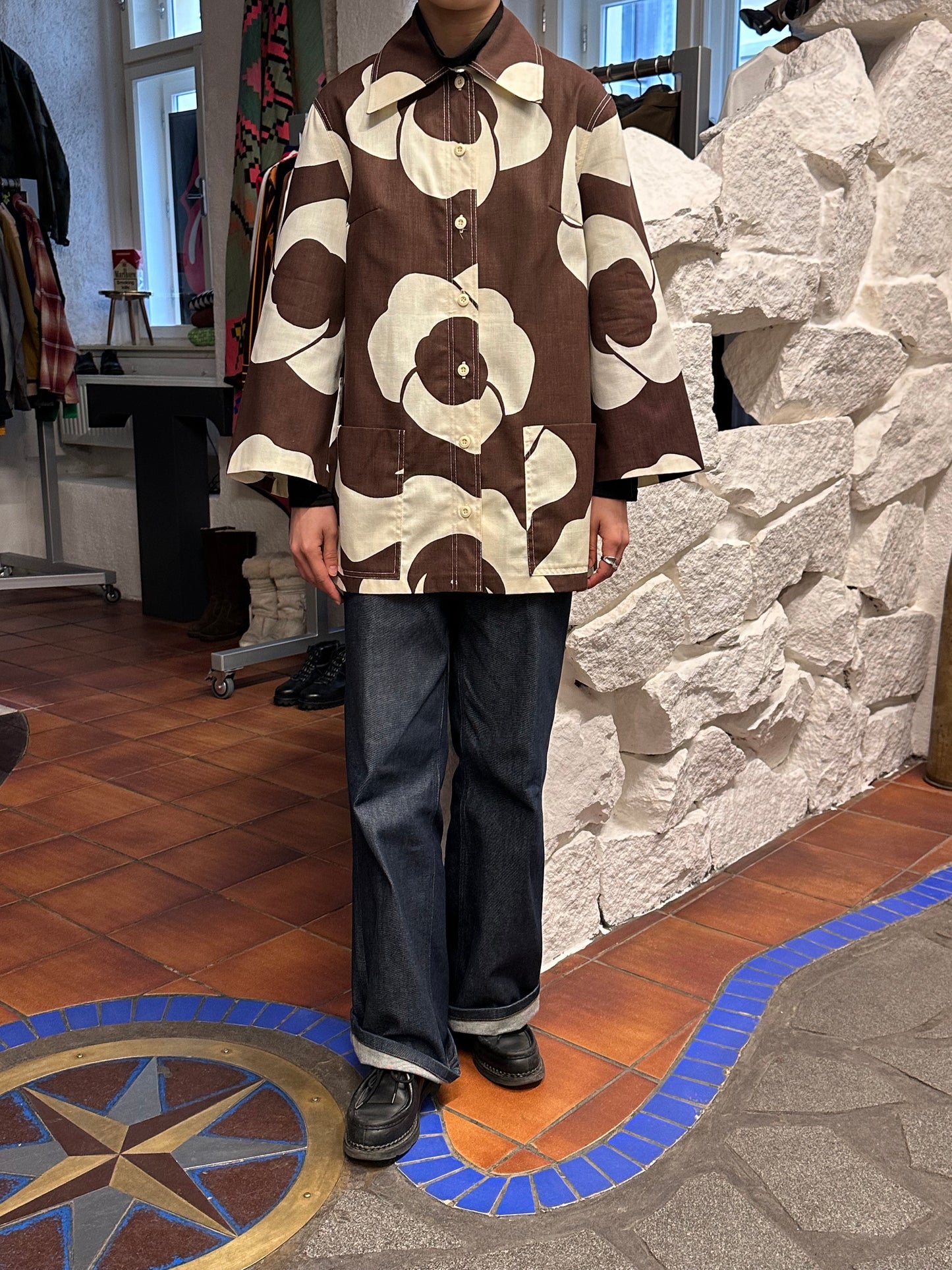 70s Finland Cotton/Rayon Jacket