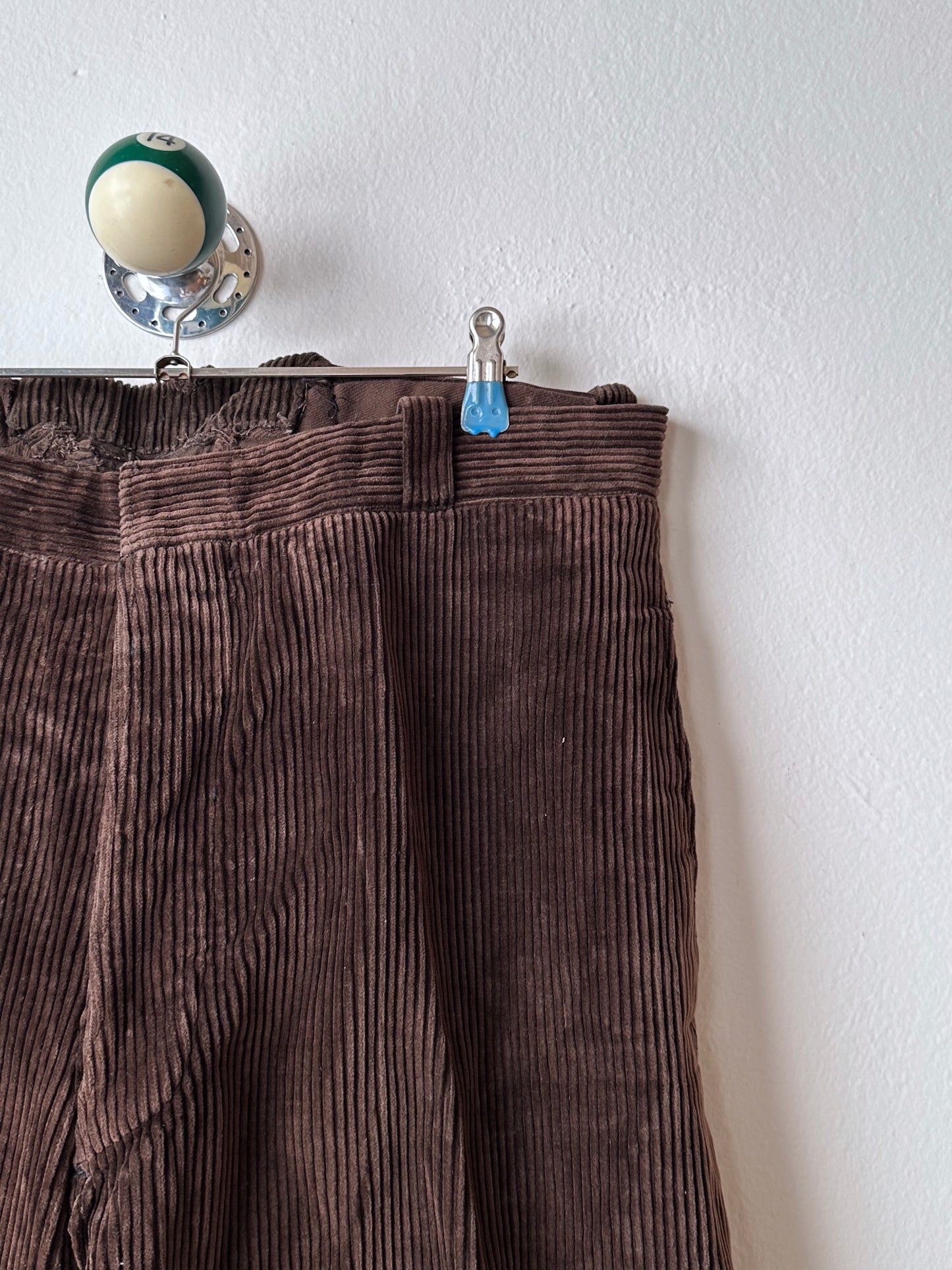 1930s French corduroy work trousers - w37