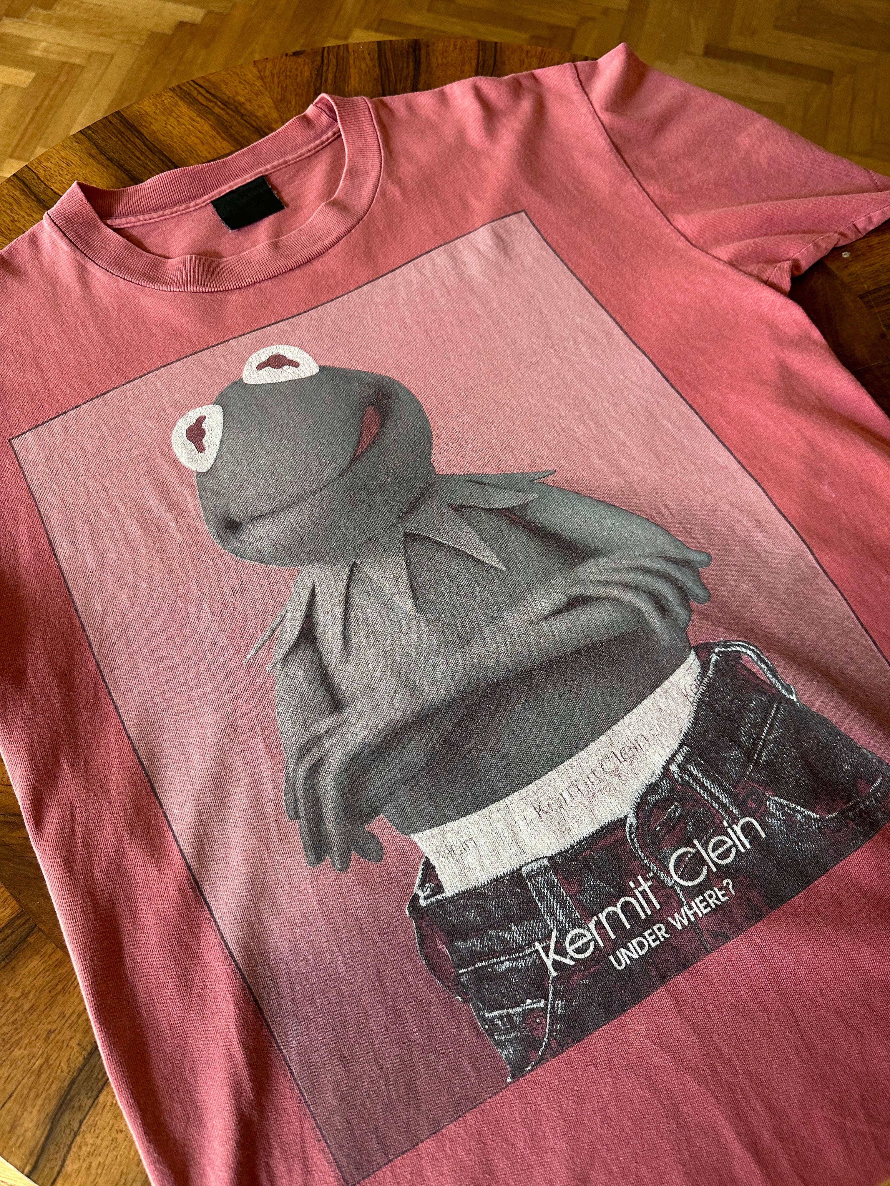 値下げしました= 90s KERMIT カーミット Calvin Klein Tシャツ 古着