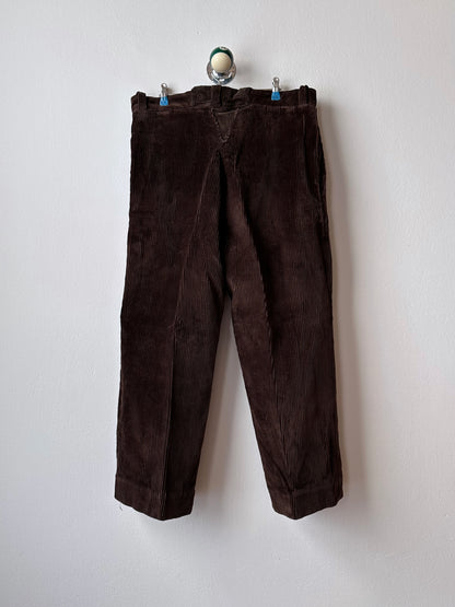 1930s French corduroy work trousers - w37