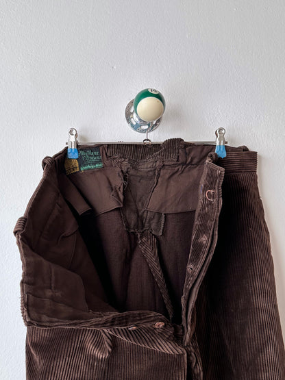 1930s French corduroy work trousers - w37