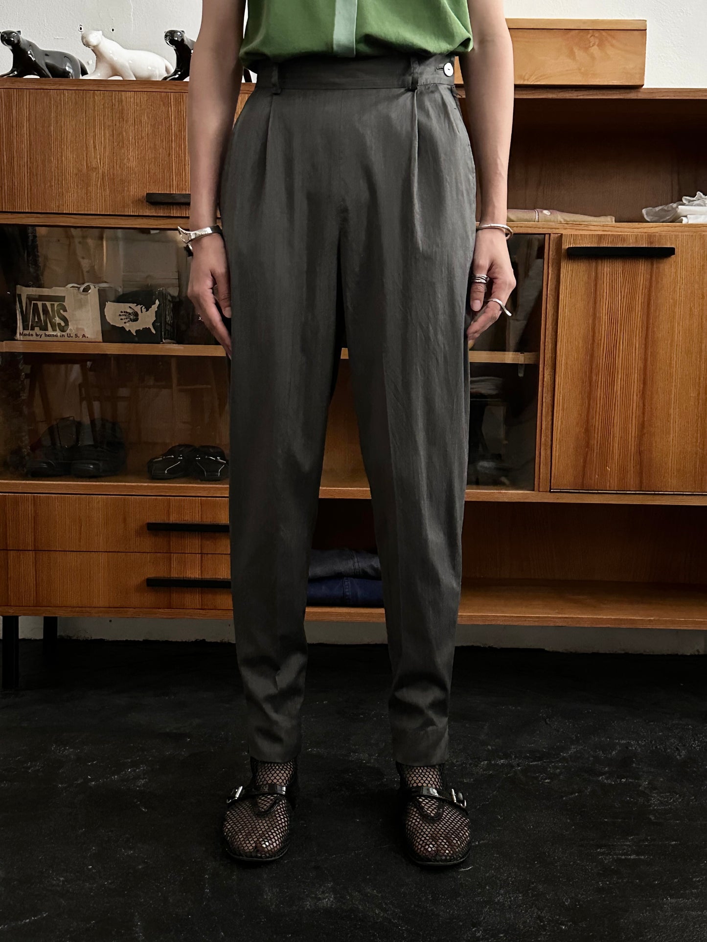 Deni Cler wool silk slacks W27