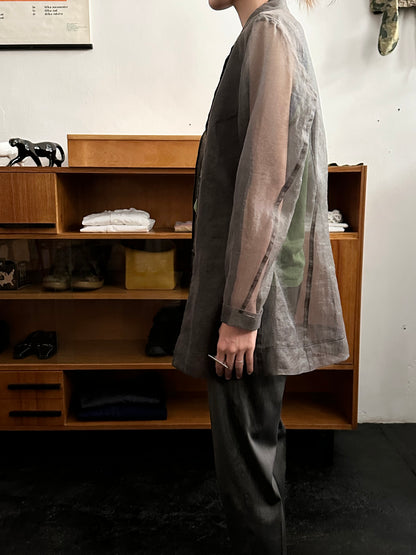 Sheer organza shirt