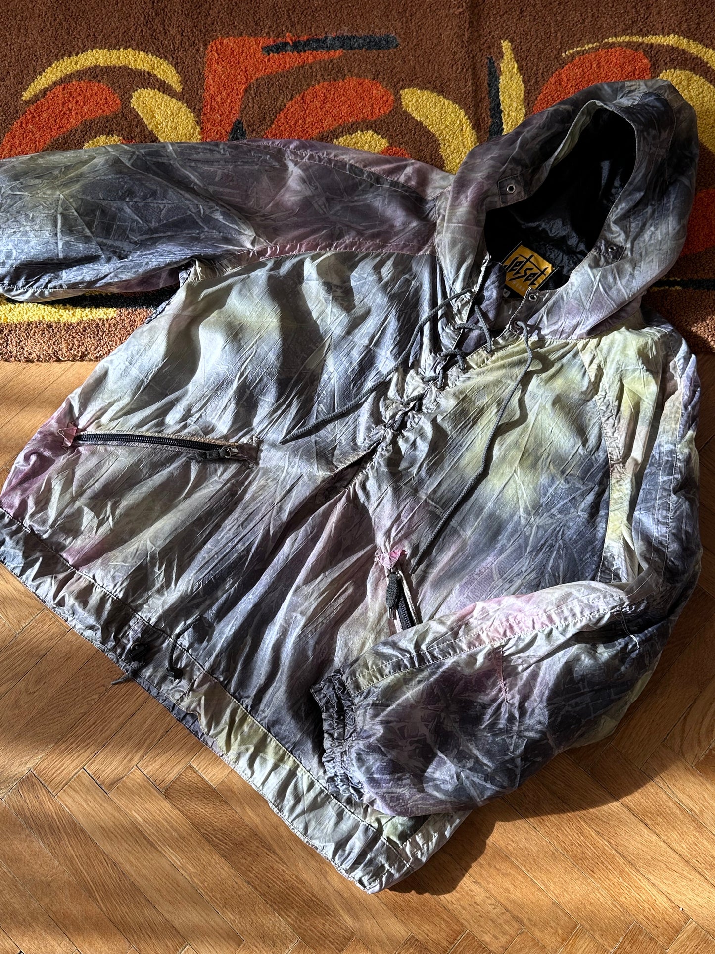 1990s JET SET nylon smock