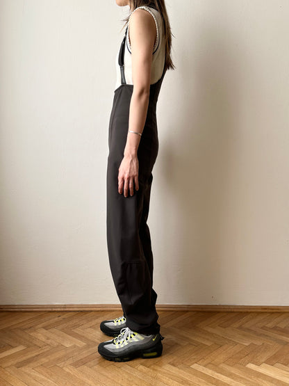 90s Marithé + François Girbaud nylon suspender pants