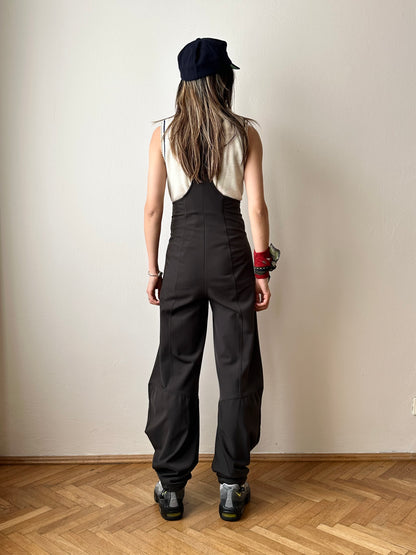 90s Marithé + François Girbaud nylon suspender pants