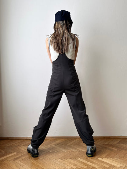 90s Marithé + François Girbaud nylon suspender pants