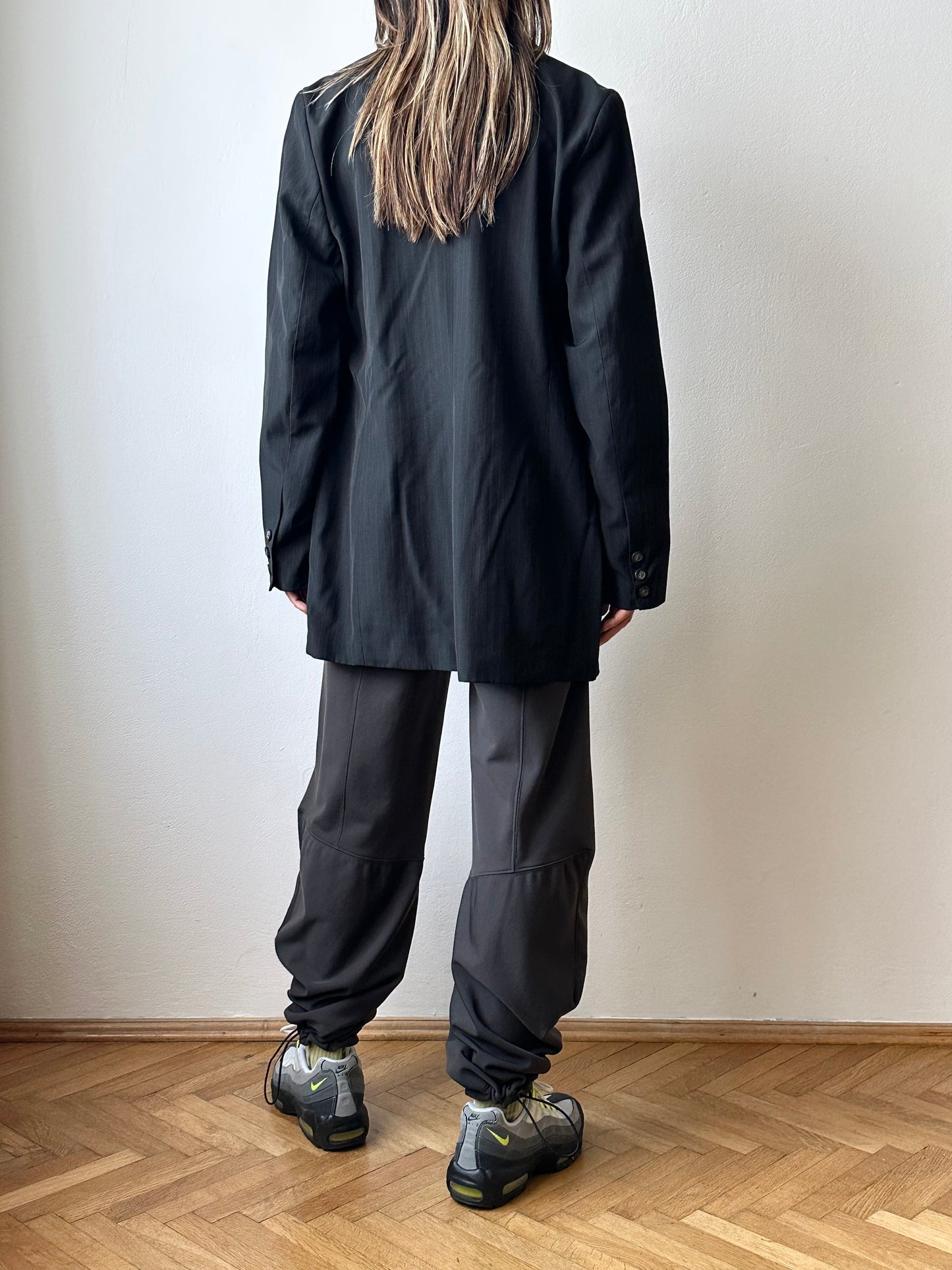 90s Marithé + François Girbaud nylon suspender pants