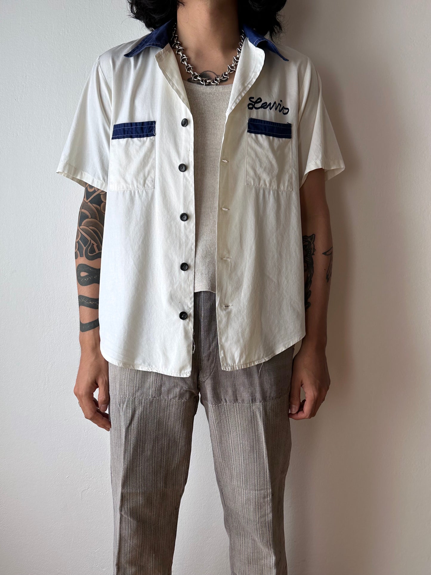 70's 80's Bowling shirt 70年代 80年代 ボーリングシャツ Vintage ヴィンテージ Toto 古着屋 プラハ 古着 Praha Prague Vintage store ユーロ古着 ヨーロッパ古着 フランス買い付け
