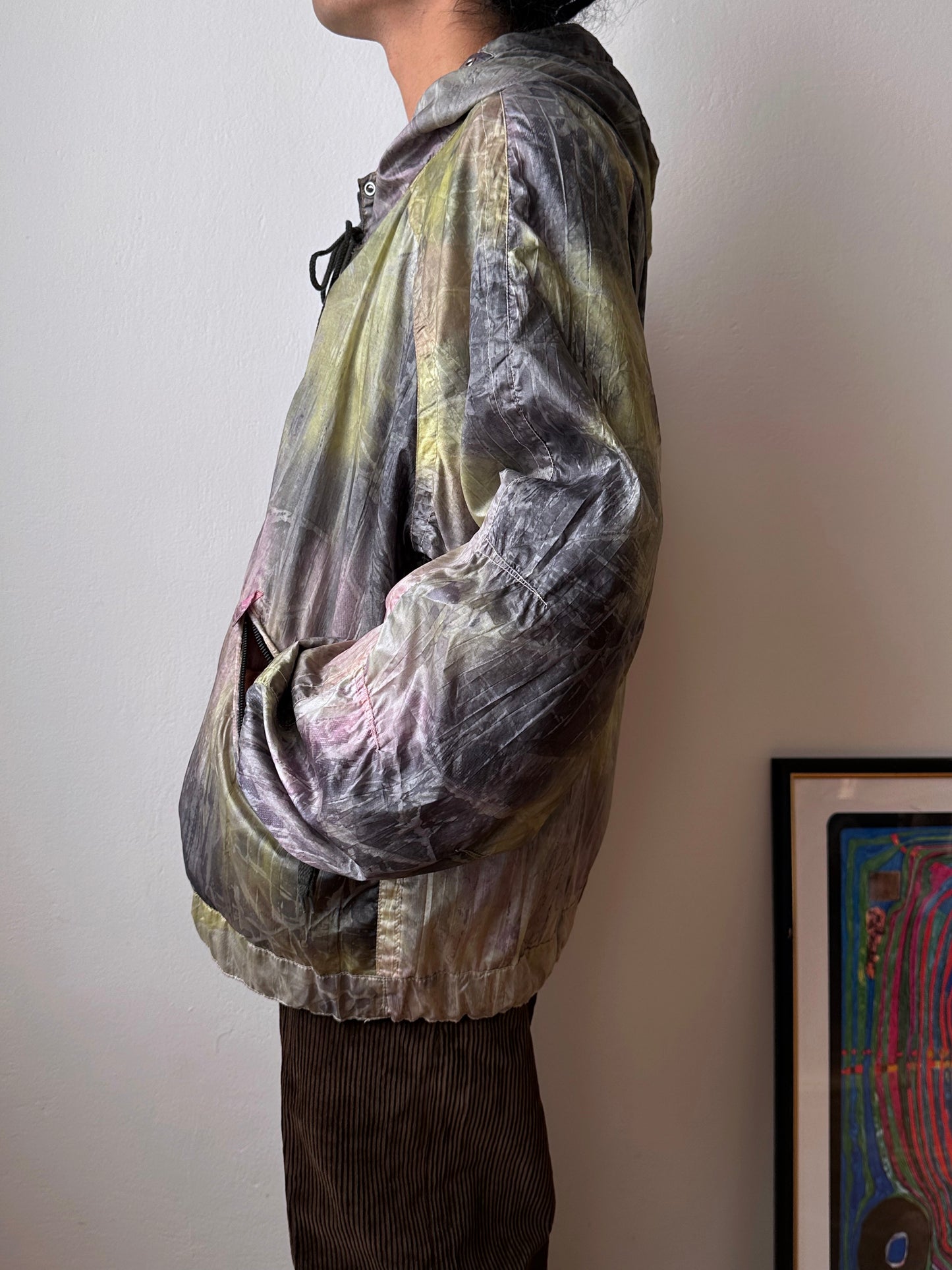 1990s JET SET nylon smock