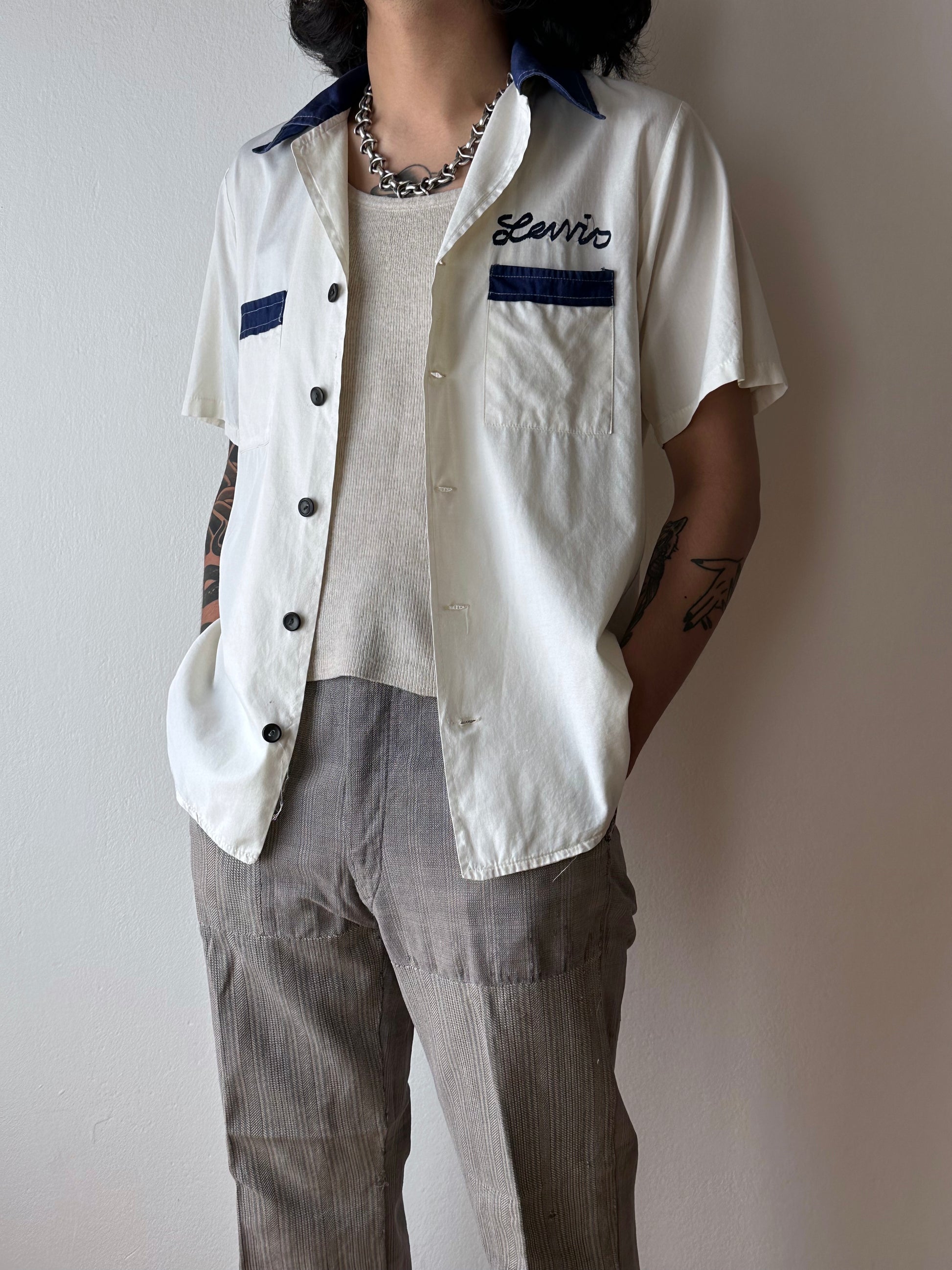 70's 80's Bowling shirt 70年代 80年代 ボーリングシャツ Vintage ヴィンテージ Toto 古着屋 プラハ 古着 Praha Prague Vintage store ユーロ古着 ヨーロッパ古着 フランス買い付け