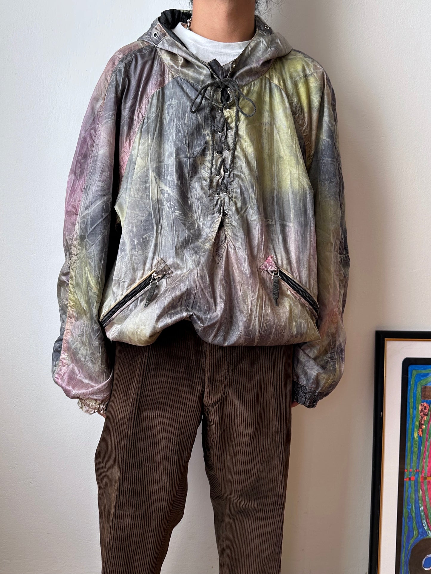 1990s JET SET nylon smock