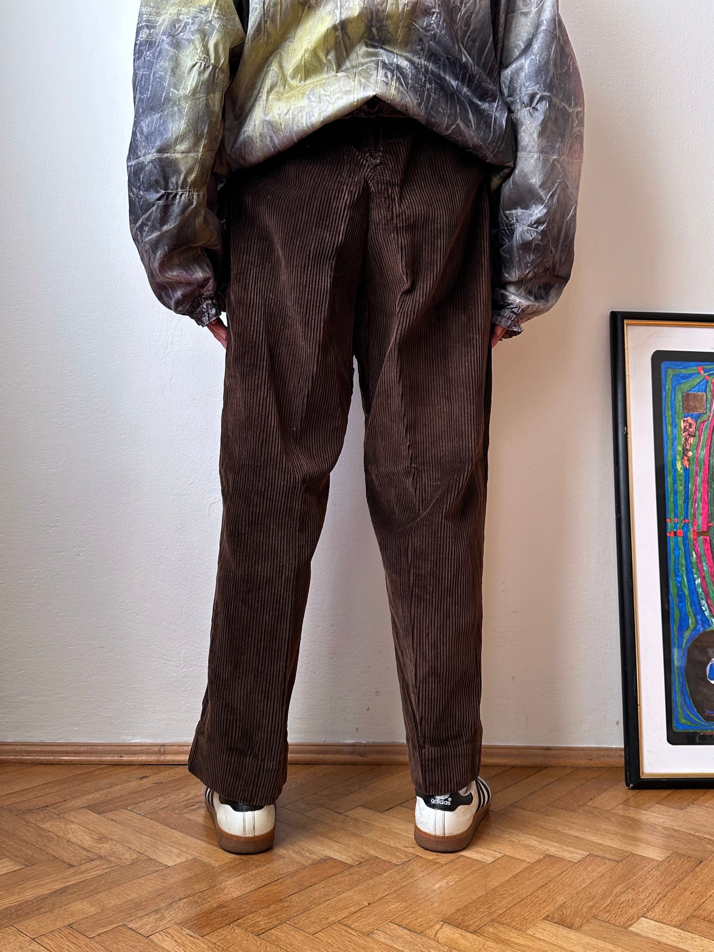 1930's French work corduroy コーデュロイ Toto Prague Praha Antique shop Vintage clothing store Second hand プラハ 古着屋 ユーロ古着 フランス買い付け 古着卸 30年代 フレンチワーク Hunting ハンティング