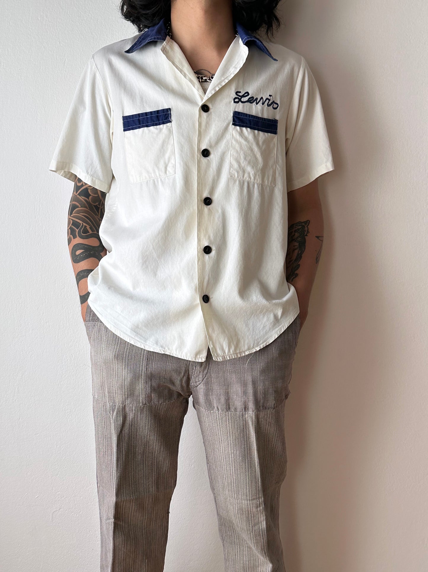 70's 80's Bowling shirt 70年代 80年代 ボーリングシャツ Vintage ヴィンテージ Toto 古着屋 プラハ 古着 Praha Prague Vintage store ユーロ古着 ヨーロッパ古着 フランス買い付け