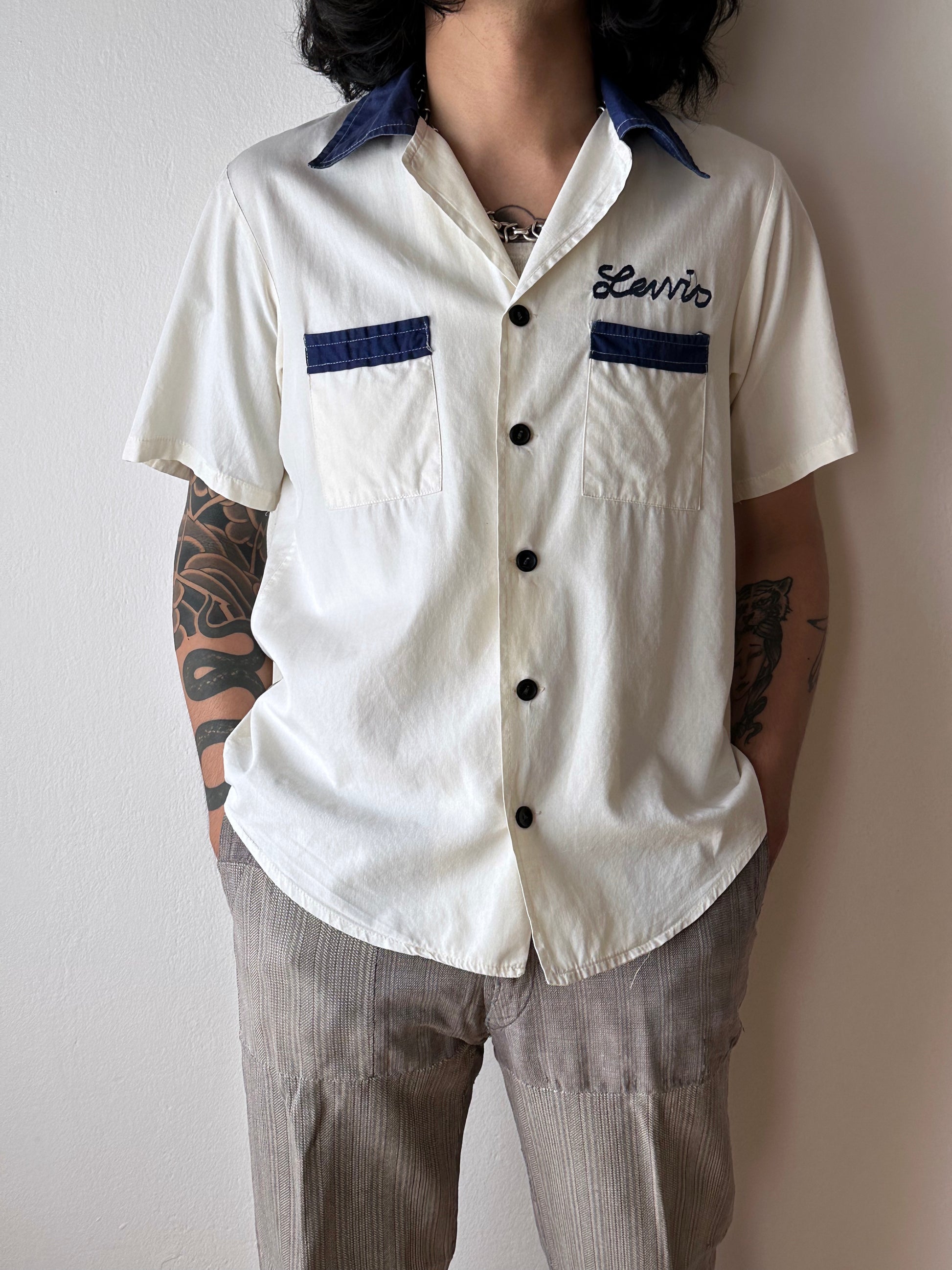 70's 80's Bowling shirt 70年代 80年代 ボーリングシャツ Vintage ヴィンテージ Toto 古着屋 プラハ 古着 Praha Prague Vintage store ユーロ古着 ヨーロッパ古着 フランス買い付け