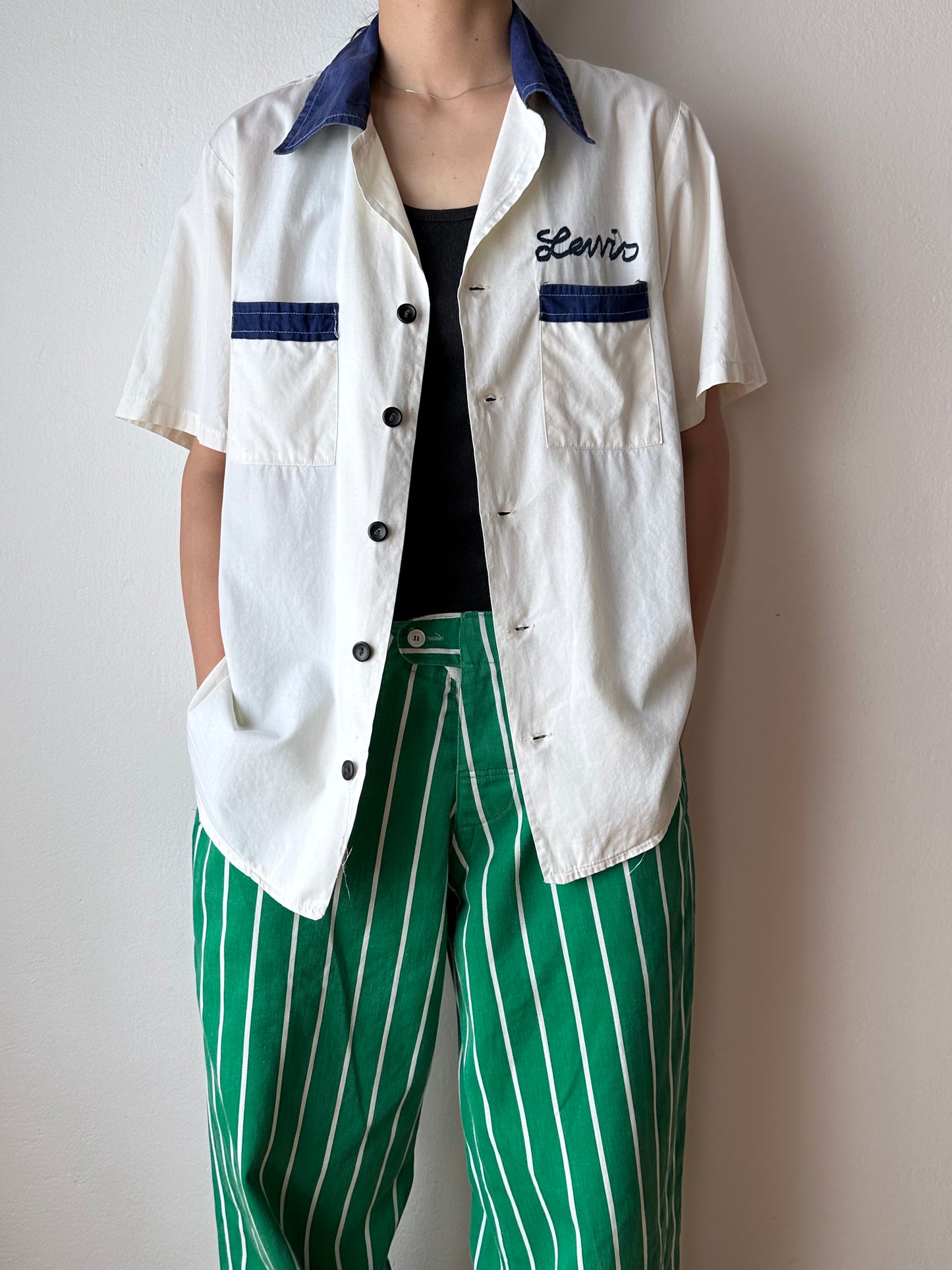70's 80's Bowling shirt 70年代 80年代 ボーリングシャツ Vintage ヴィンテージ Toto 古着屋 プラハ 古着 Praha Prague Vintage store ユーロ古着 ヨーロッパ古着 フランス買い付け
