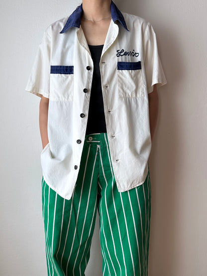 70's 80's Bowling shirt 70年代 80年代 ボーリングシャツ Vintage ヴィンテージ Toto 古着屋 プラハ 古着 Praha Prague Vintage store ユーロ古着 ヨーロッパ古着 フランス買い付け