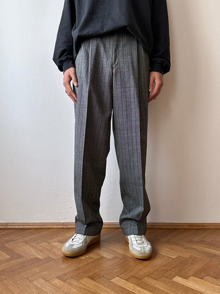 Dead stock 80s stripe trousers - w29