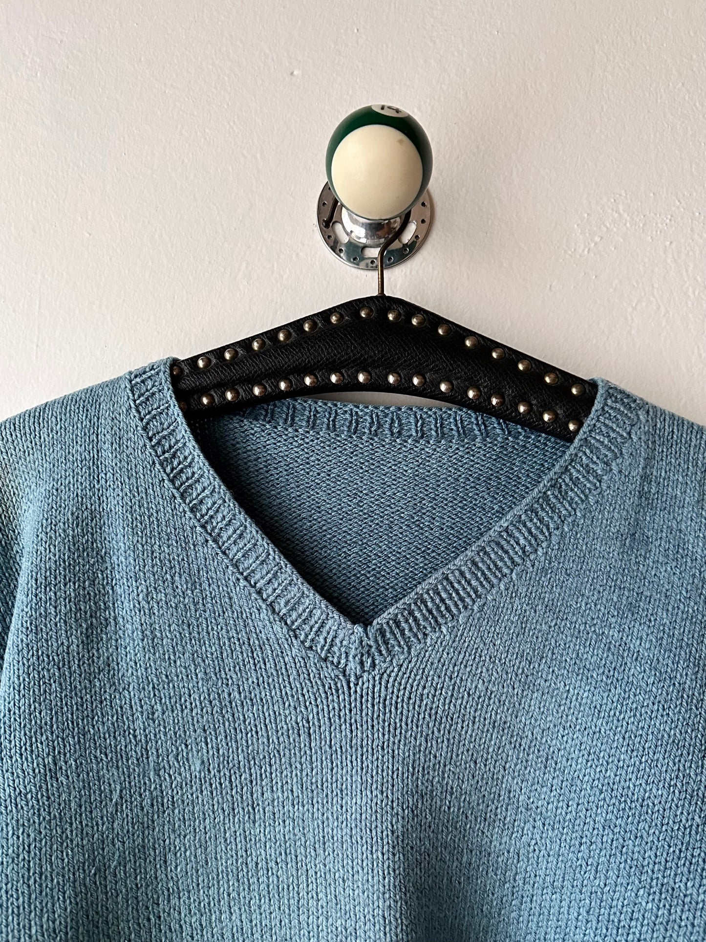 French wool jumper with mendings