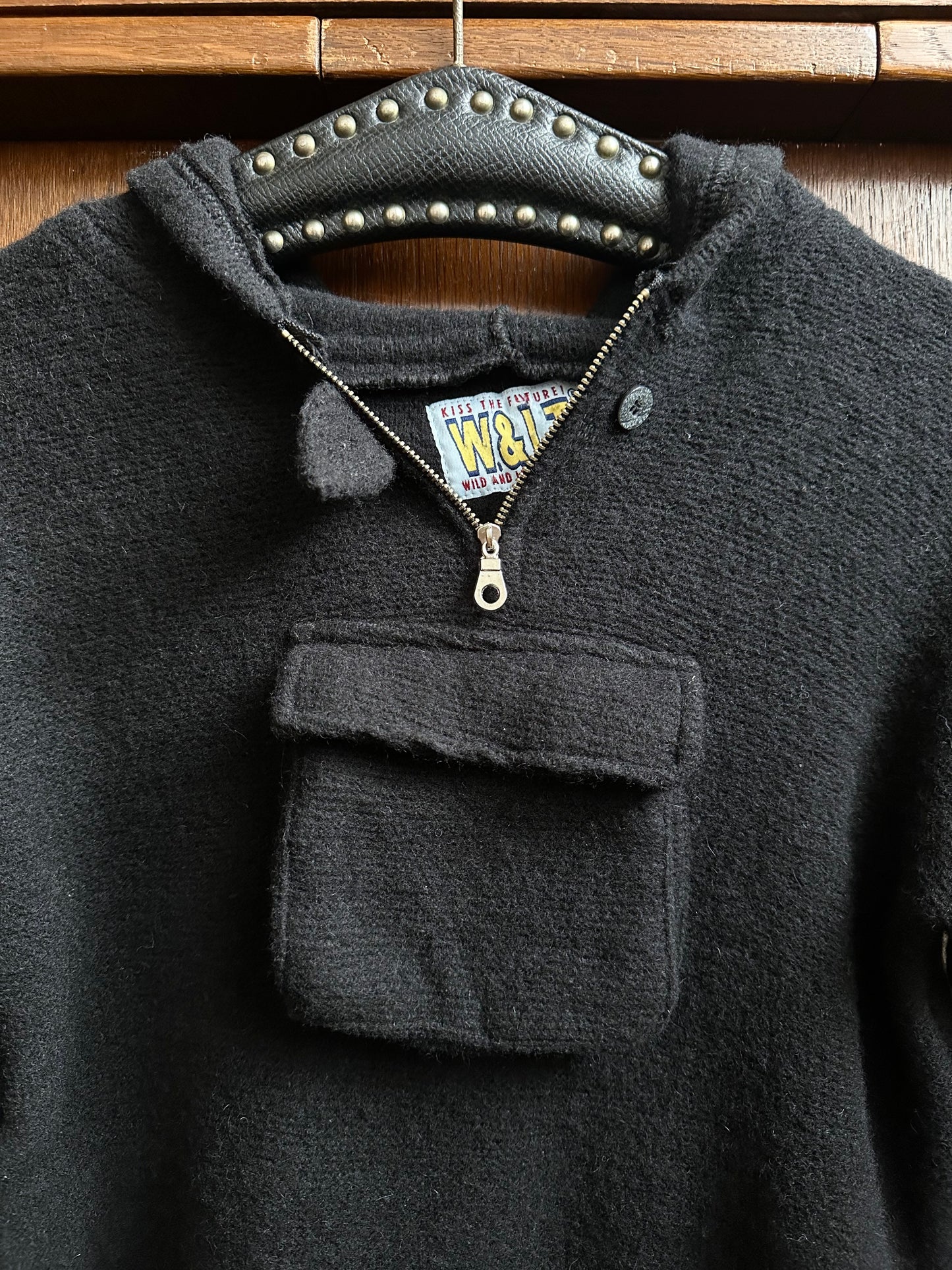 W.&L.T. Walter Van Beirendonck black hoodie