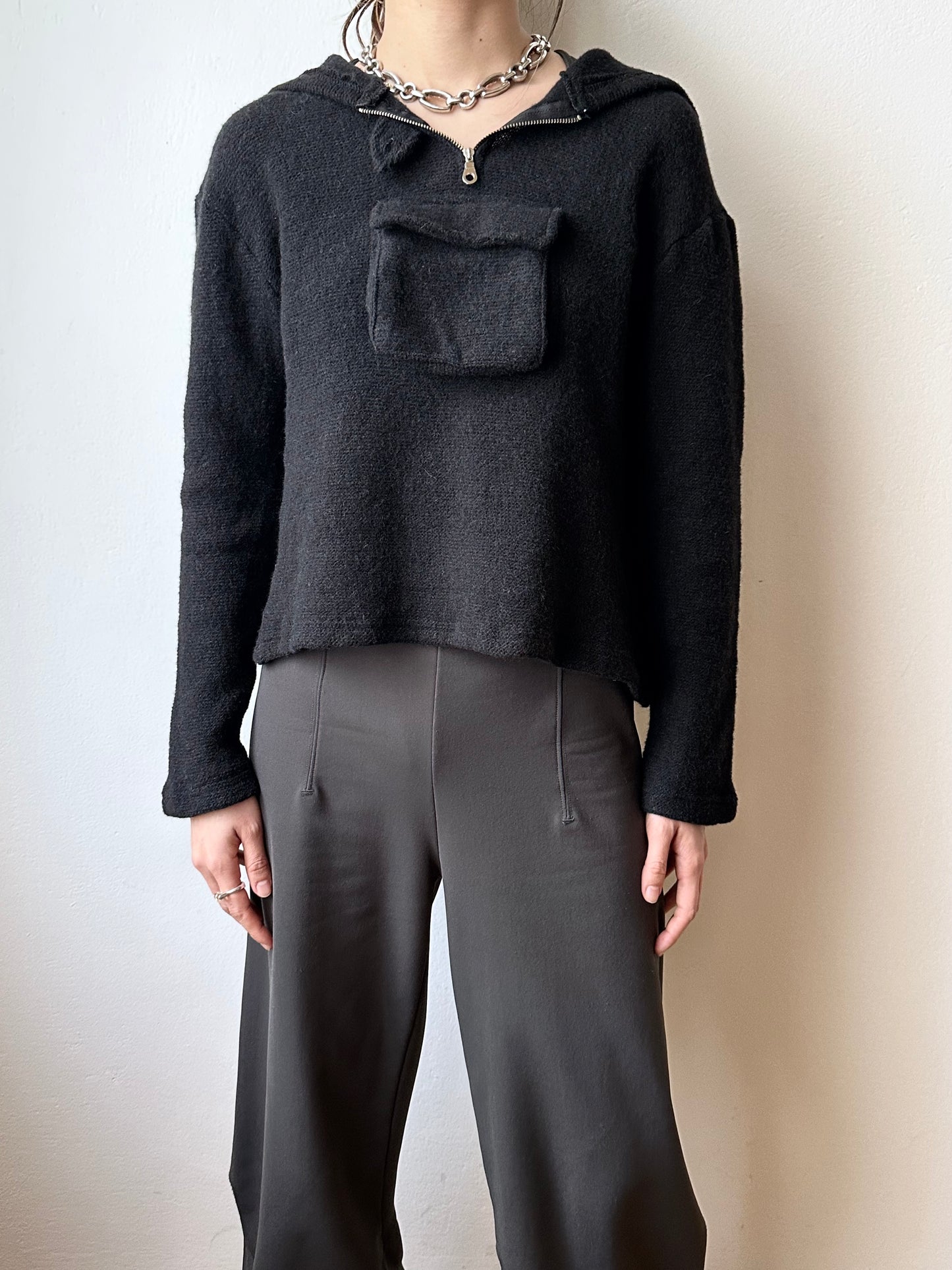 W.&L.T. Walter Van Beirendonck black hoodie