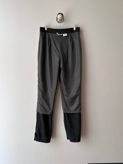 wool felt trouser in charcoal