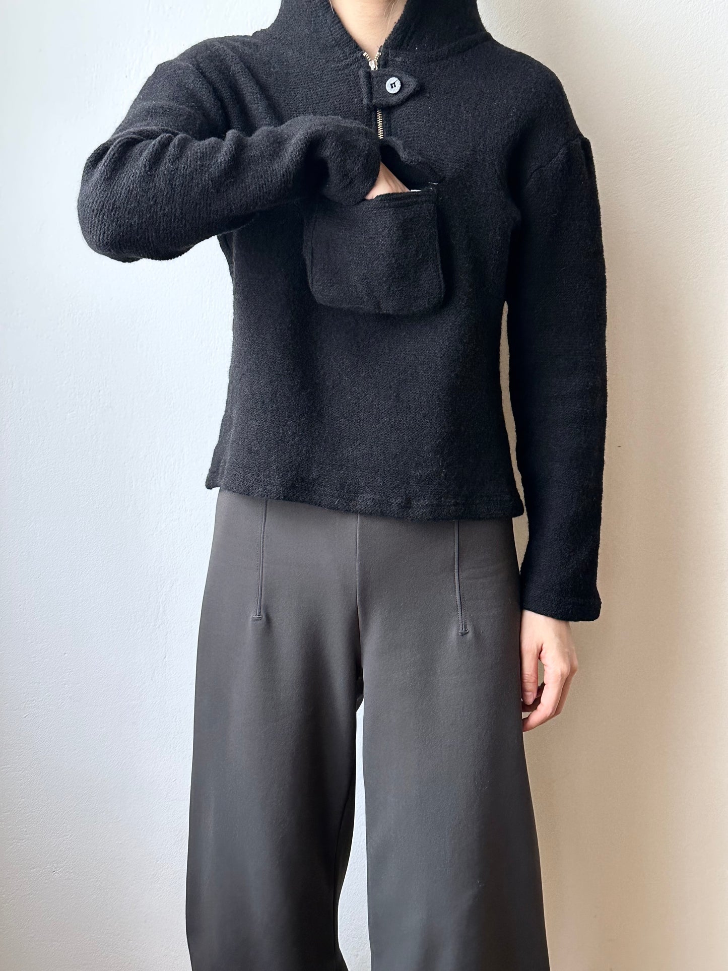 W.&L.T. Walter Van Beirendonck black hoodie