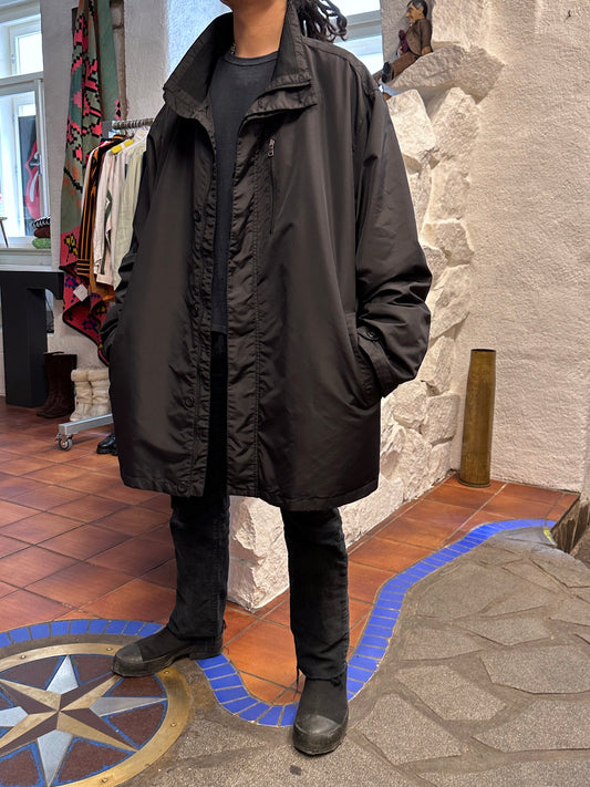 Early 00s Black Nylon coat
