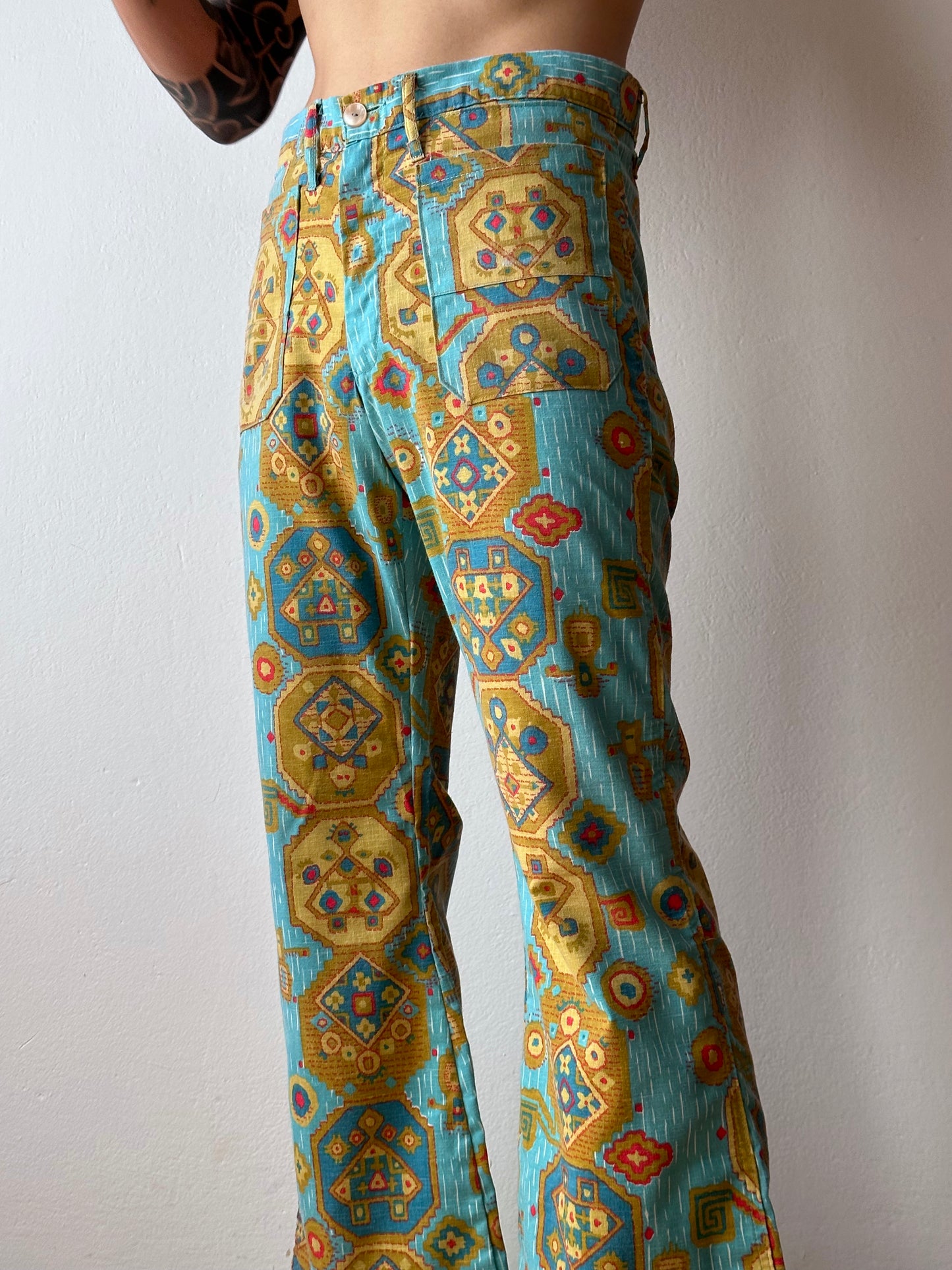 70's 70年代 Vintage ヴィンテージ flare pants hippie ヒッピー France French Toto 古着屋 プラハ 古着 Praha Prague Vintage store ユーロ古着 ヨーロッパ古着