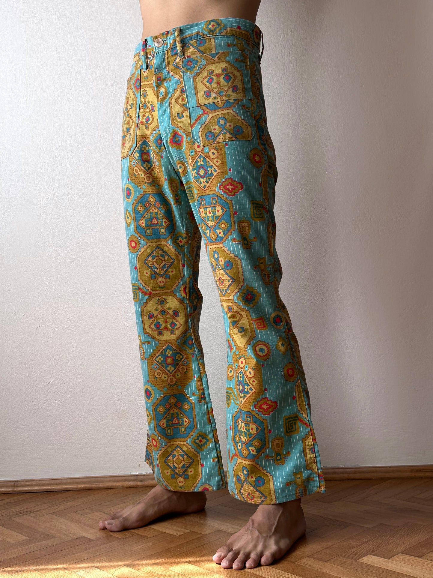 70's 70年代 Vintage ヴィンテージ flare pants hippie ヒッピー France French Toto 古着屋 プラハ 古着 Praha Prague Vintage store ユーロ古着 ヨーロッパ古着