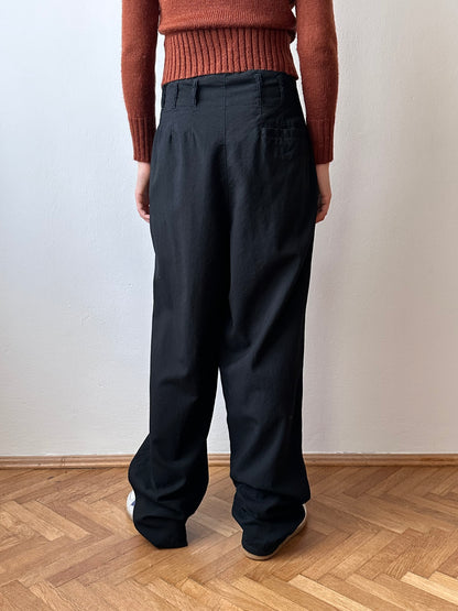 90s black trouser made in France